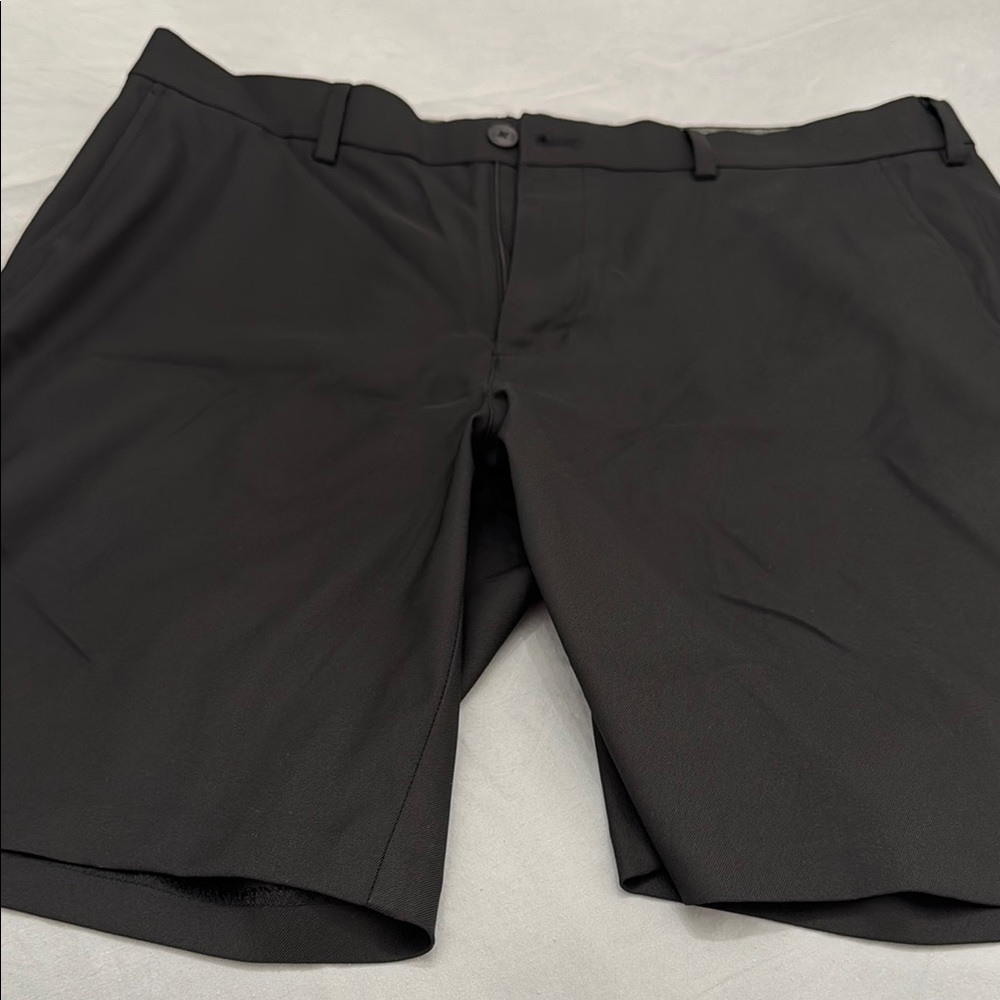 Saks Fifth Avenue Black Flat Front Shorts